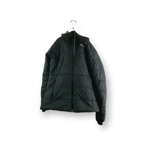 Columbia Girls Black Fur Trim Long Sleeves Full Zip Hooded Puffer Jacket Size‎ L